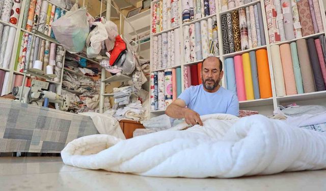 Kırşehir’de gurbetçi yoğunluğu yorgancılara da yansıdı: El yapımı yorganlara talep arttı