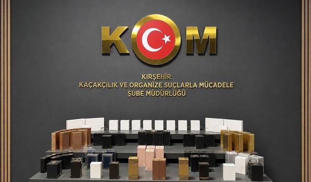 Kırşehir’de polis durdurdu, kaçak ürünler ortaya çıktı