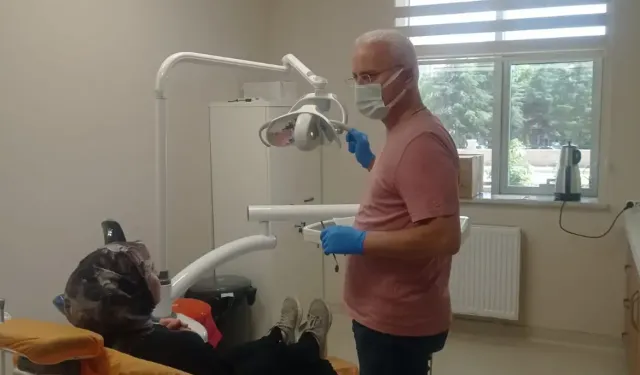 Gebe okulunda sağlık taraması yapıldı