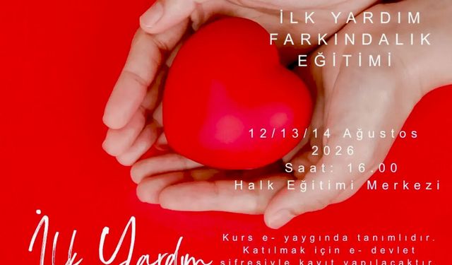 Halk Eğitim Merkezi’nden hayat kurtaracak ilk yardım eğitimi