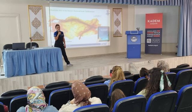 Kırşehir'de Afet Bilinci Eğitimi Düzenlendi!