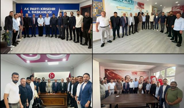 Şaban Çelik Kırşehir’de siyasi parti temsilcileriyle bir araya geldi