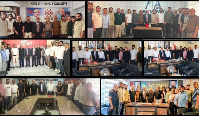 Şaban Çelik’ten Kırşehir’de Siyasi Partilere Peş Peşe Ziyaret