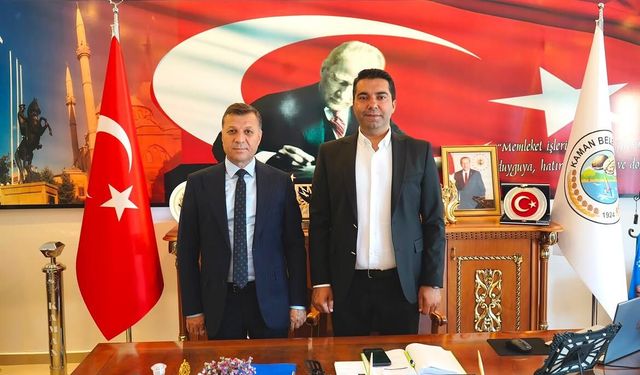 Yeni İl Müdürü Kaman Belediye Başkanı ile bir araya geldi
