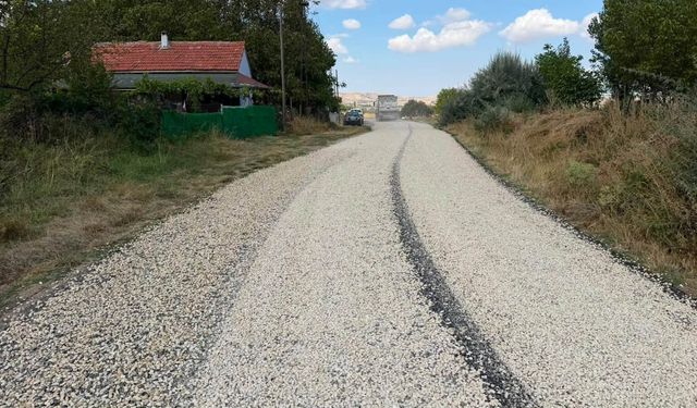 Kırşehir Kaman’da 4,1 kilometrelik yol asfaltlandı