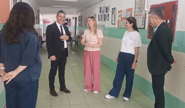 İlçe Milli Eğitim Müdürü Pınar Sahada