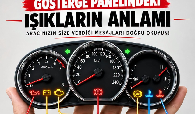 Araç Gösterge Panelindeki İkaz Işıkları Ne Anlama Geliyor?