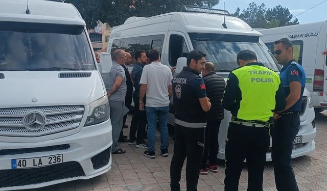 Servis şoförleri denetlendi!