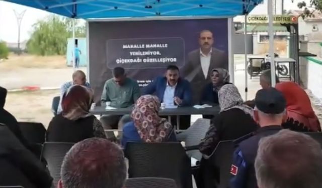Çiçekdağı’nda vatandaşların talepleri mahallede dinleniyor