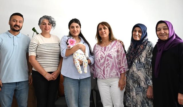 İpek İnci bebek Kırşehir Emniyet ailesine mutluluk getirdi