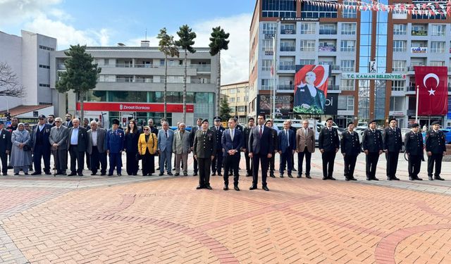 Kaman’da 19 Eylül Gaziler Günü için çelenk töreni düzenlendi