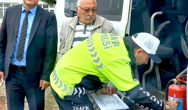 Kaman’da okul servislerine yönelik güvenlik uygulaması