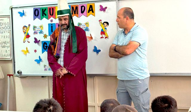 Kırşehir’de birinci sınıflar Ahilik kültürüyle okula “Merhaba” dedi