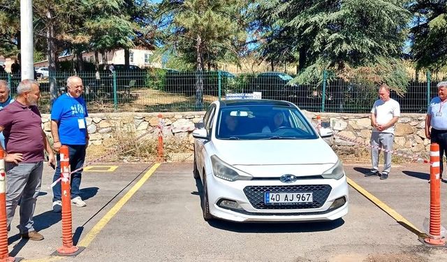 Kırşehir’de direksiyon sınavı alanında yerinde inceleme