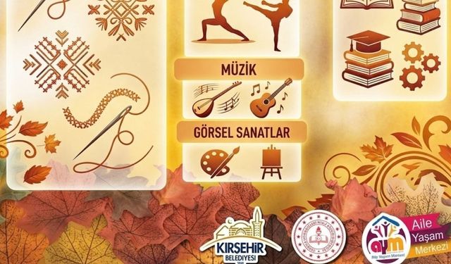 Kırşehir’de onlarca kurs için kayıtlar 29 Eylül’de başlıyor