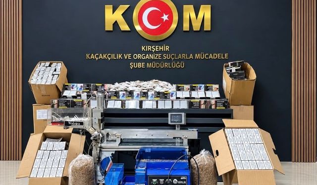 Kırşehir’de Ev ve İş Yerine Kaçak Tütün Operasyonu