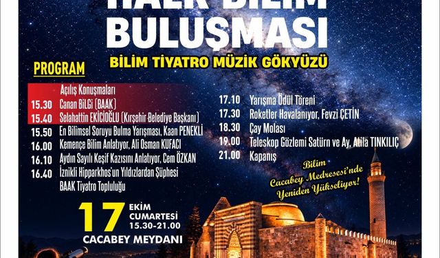 Kırşehir’de Teleskopla Gökyüzü Gözlemi Yapılacak