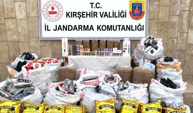 Kırşehir’de 2,8 milyon liralık gümrük kaçağı eşya ele geçirildi