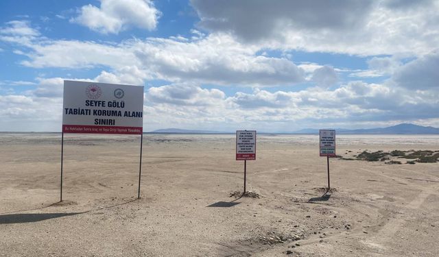 Seyfe Gölü yeniden kurudu: “Su kısıtının gereği yapılmalı”