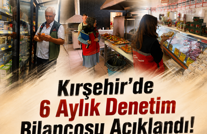 Kırşehir’de 6 Aylık Denetim Bilançosu Açıklandı!
