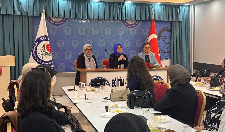 Sıdıka Aydın, Kırşehir’de kadınlarla eğitimde adalet için birleşti