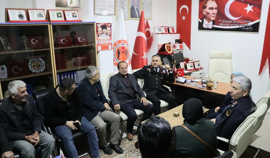 Yıllar sonra aynı vefayla,Kırşehir’de Şehit aileleriyle bir arada