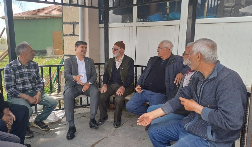 Milletvekili Erkan Kırşehirli köylülerin yanında