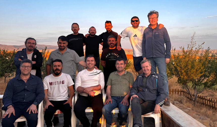Veda yemeğinde buluştular