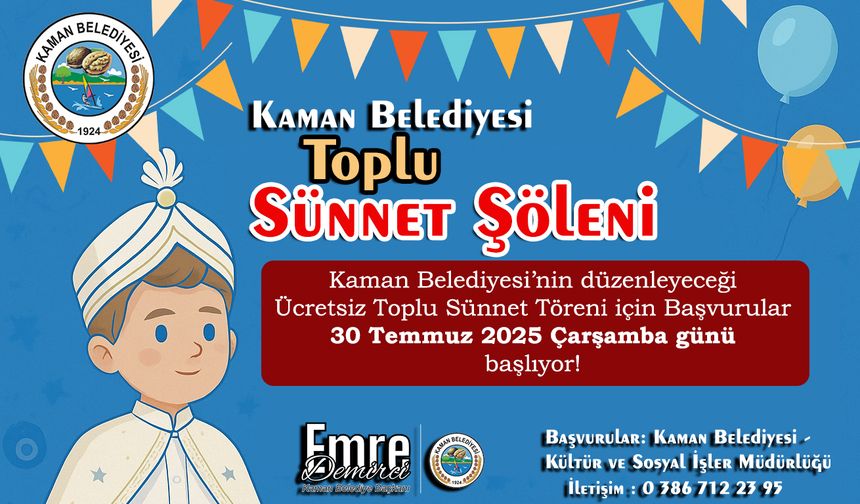 Kaman’da sünnet şöleni heyecanı