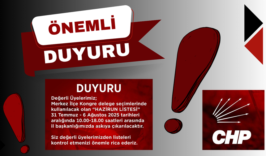 CHP Kırşehir’de kongre hazırlıkları başladı