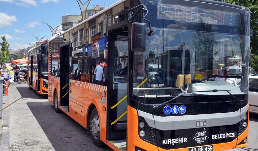 Kırşehir’de 30 Ağustos’ta Toplu Taşıma ücretsiz
