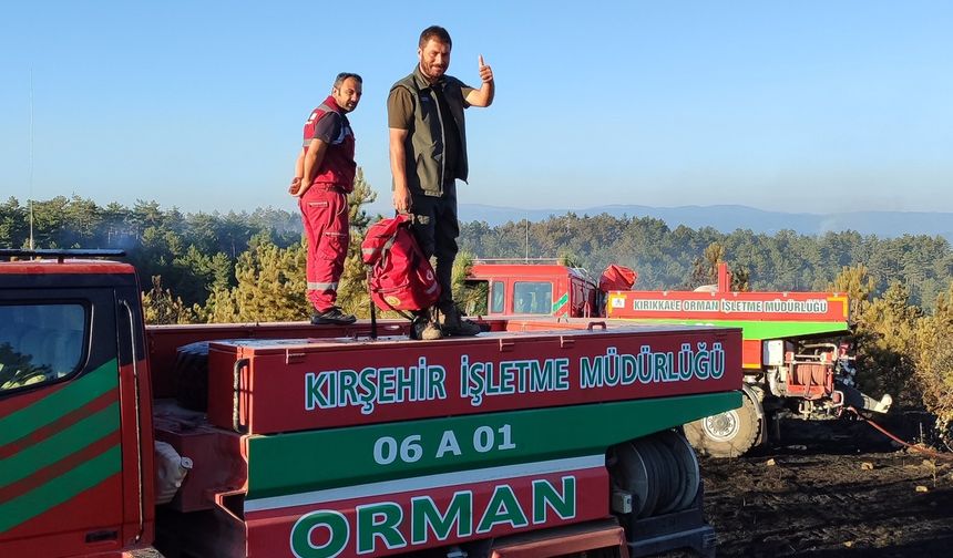 Kırşehir Orman İşletme ekipleri Sinop’ta alevlere karşı mücadele ediyor