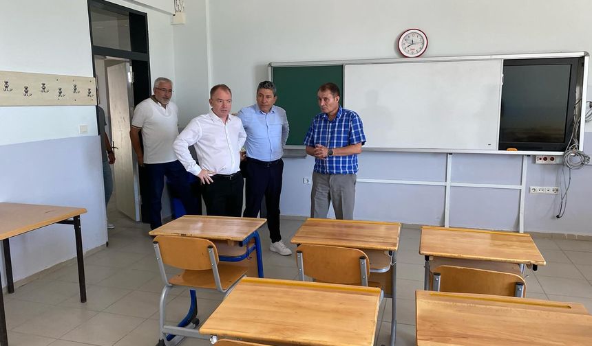Mucur'da  okul hazırlıkları yerinde denetlendi