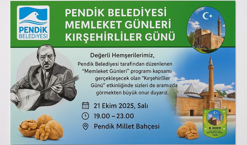 Pendik’te “Kırşehirliler Günü” etkinliği!