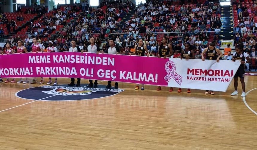 Melikgazi Kayseri Basketbol’dan Meme Kanseri Farkındalığı