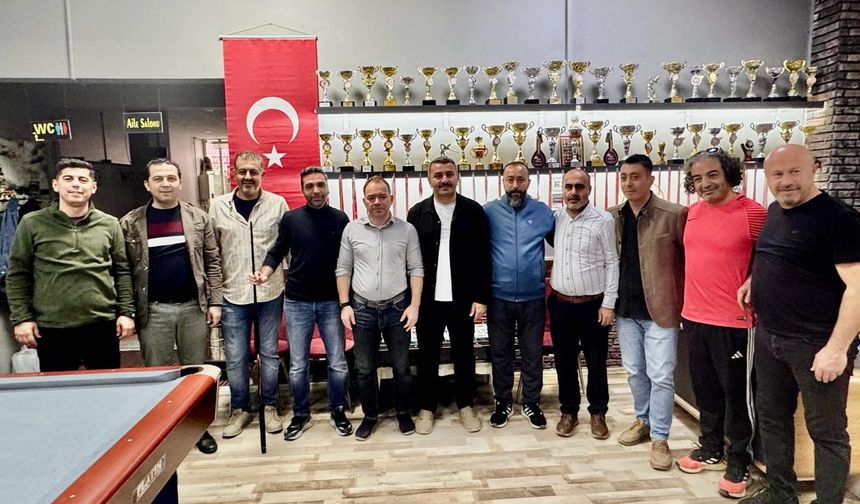 Öğretmenler arası bilardo turnuvası heyecanı yaşandı