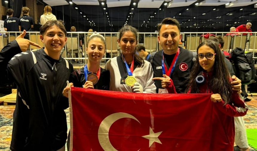 Kamanlı Taekwondoculardan Bosna Hersek’te büyük başarı