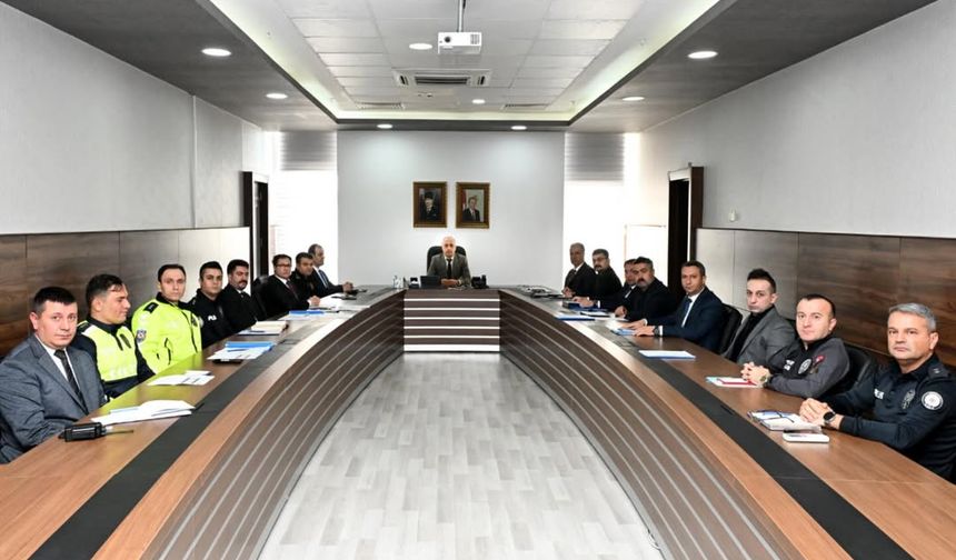 Kırşehir İl Emniyeti’nde genel asayiş değerlendirmesi