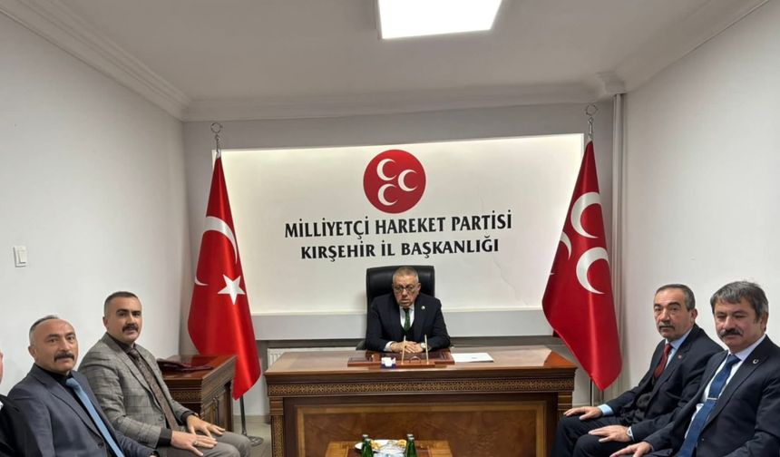 Türkiye  Kamu-Sen Kırşehir İl Temsilciliğinden Milliyet Hareket Partisi İl Başkanlığına  Ziyaret