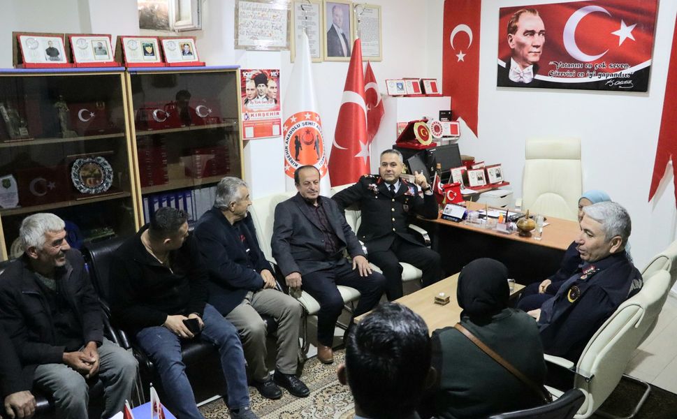 Yıllar sonra aynı vefayla,Kırşehir’de Şehit aileleriyle bir arada