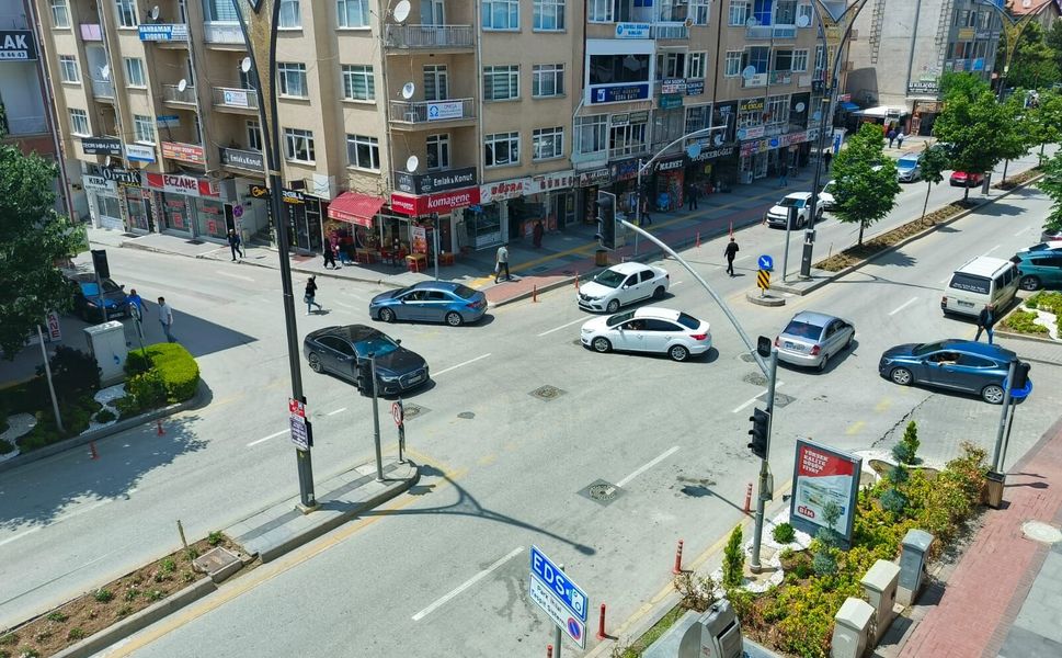 Kırşehir’de trafiğin fotoğrafı çekildi