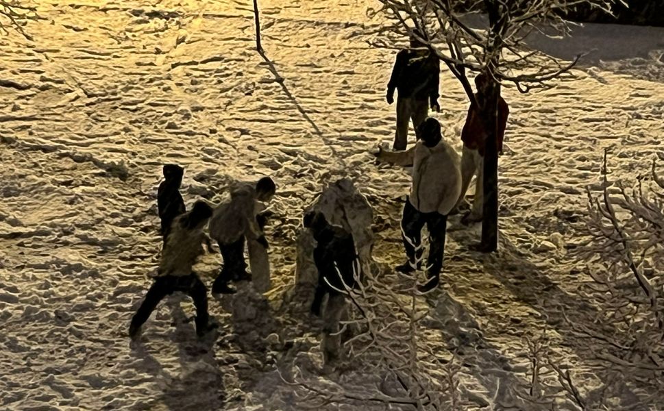 Kırşehir’de Kar Sevinci Sokaklara Taştı