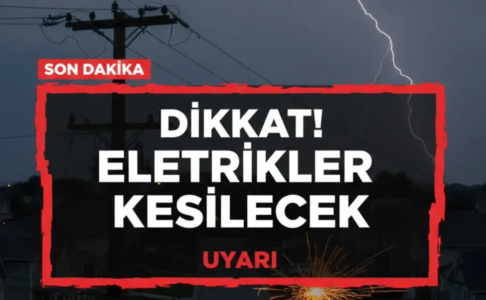 Kırşehir ve Çevresinde Pazar Günü Elektrik Kesintisi!