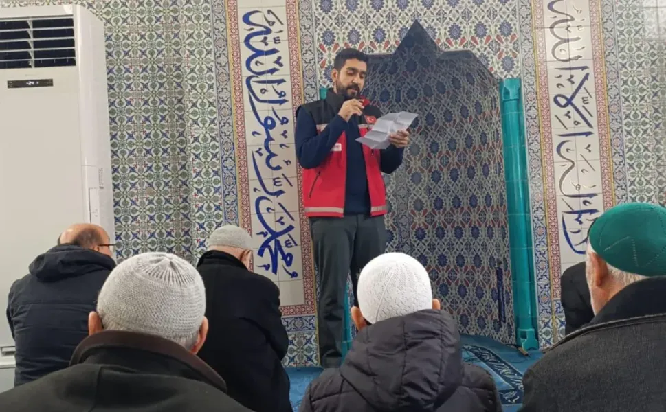 Mescidi Aksa Camii’nde Vatandaşlara Aile Destekleri Anlatıldı