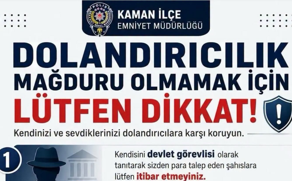 Kaman Emniyeti Tek Tek Uyardı!