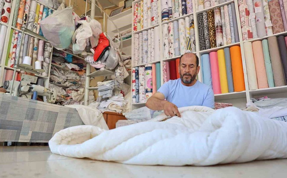 Kırşehir’de gurbetçi yoğunluğu yorgancılara da yansıdı: El yapımı yorganlara talep arttı
