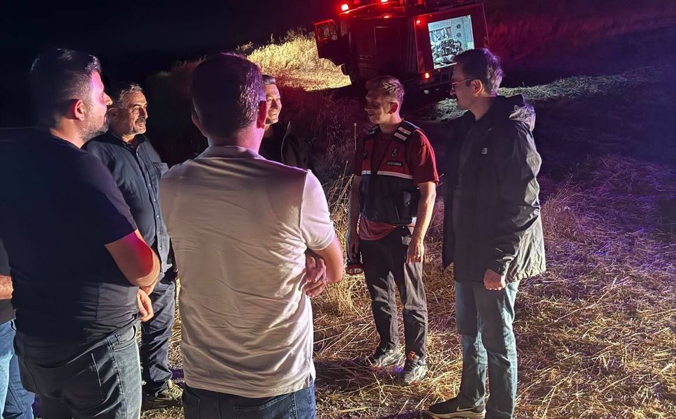 Kaymakam Erdoğan Yangın Bölgesinde