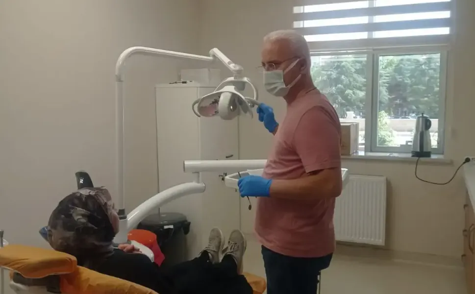 Gebe okulunda sağlık taraması yapıldı