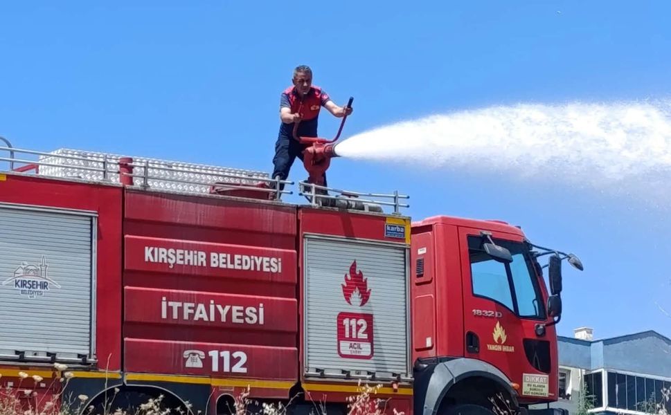 Kırşehir Belediyesi İtfaiyesi 24 Saat Görev Başında