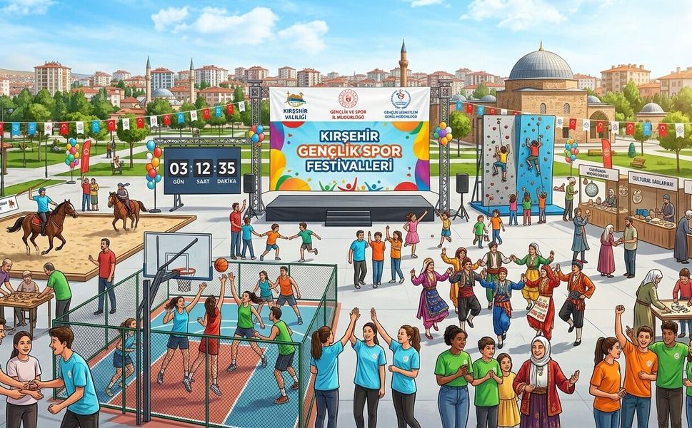 Kırşehir’de Gençlik ve Spor Festivali İçin Geri Sayım Başladı
